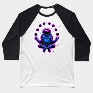 astronaut illustration meditation Baseball T-Shirt